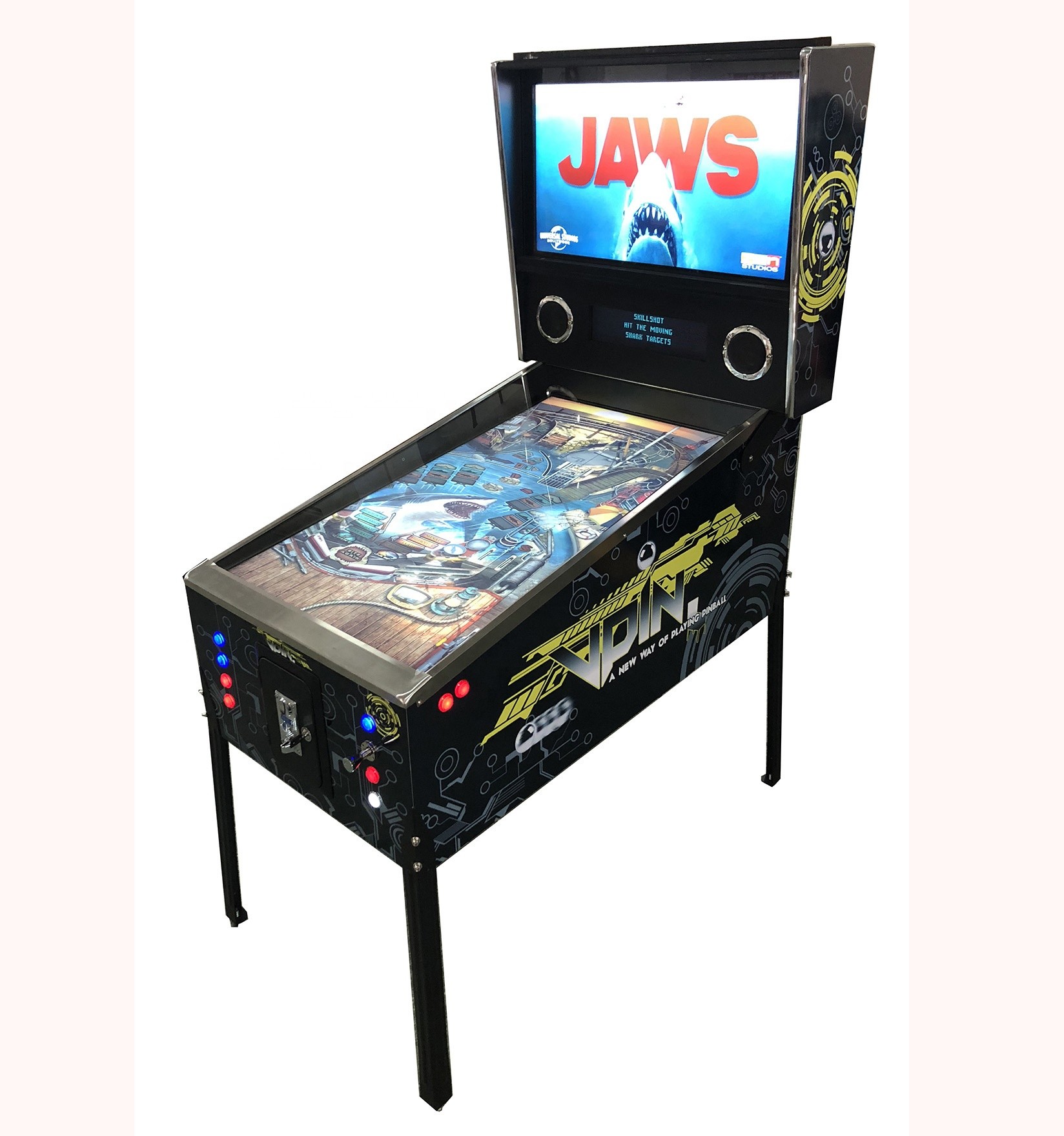 49'' Led Playfield Virtual Pinball Game Machine With 1080 Games 220V
