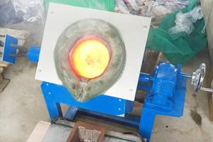 China ISO 35kw Bronze Induction Melting Furnace 10kg Metal Melting Furnace wholesale