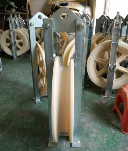 China Power Transmission Line Stringing Tools MC Nylon Sheave 118kg Weight wholesale