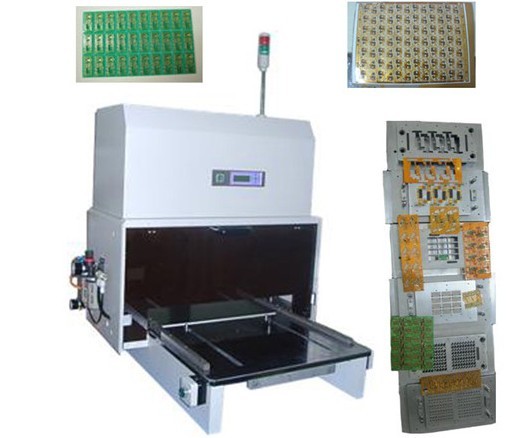 Cast Iron Framework PCB Punching Machine For Phone Board With Changeable Dies