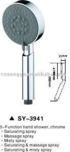 China SY3941 five functions portable hand shower wholesale