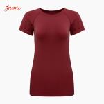 Seamless Workout Shirts Manufacturer Women Short Sleeve Fitness Wear Lightweight
