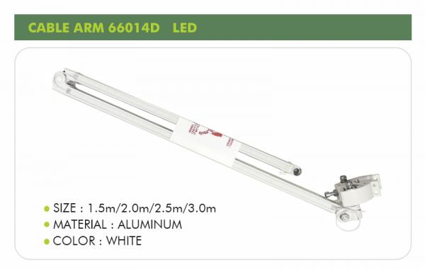 Awning telescopic arm, outdoor telescopic awning arm with LED