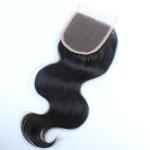 Grade 7A Brazilian Human Hair Lace Closure , Body Wave Virgin Human Hair