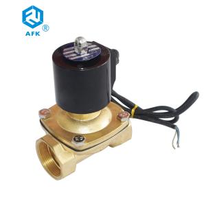 China Brass IP68 Internal Thread Water Solenoid Valve 2 Inch AC220V wholesale