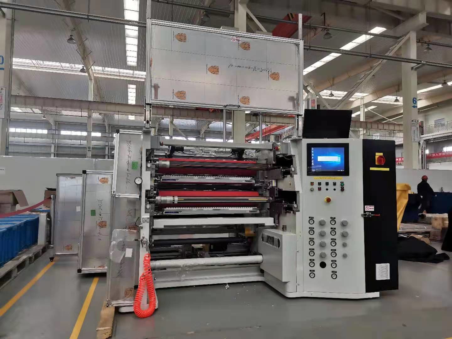50um Automatic Slitting Machine ， Surface Slitter Rewinder