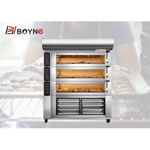 SS304 Commercial Bakery Kitchen Equipment High Temperature 9 Trays Electric Bakery Oven