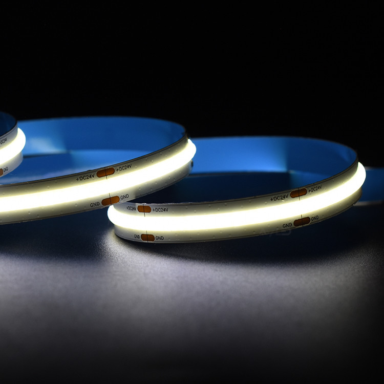 COB LED Strip Light DC 24V Smooth And Spotless 504LEDs/M 16.4ft Flexible Tape Lighting