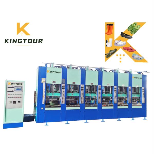 PLC EVA Shoes Injection Machine 6 Station Slipper Injection Molding Machine 121500W