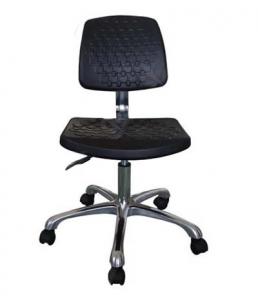 China Custom ESD Pneumatic Laboratory Chairs Alluminum Alloy Five Star Base R320mm on sale