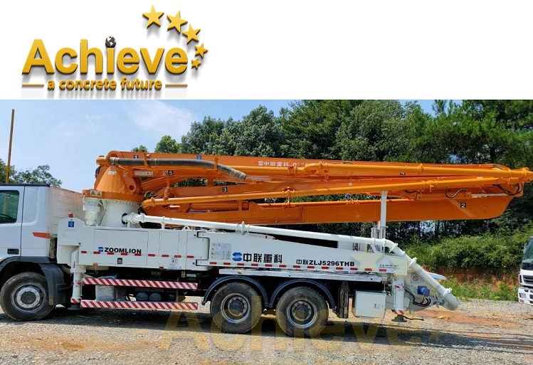 37 Mini Concrete Pump Used / Diesel Concrete Mixer Pump ZOOMLION 38X-5RZ
