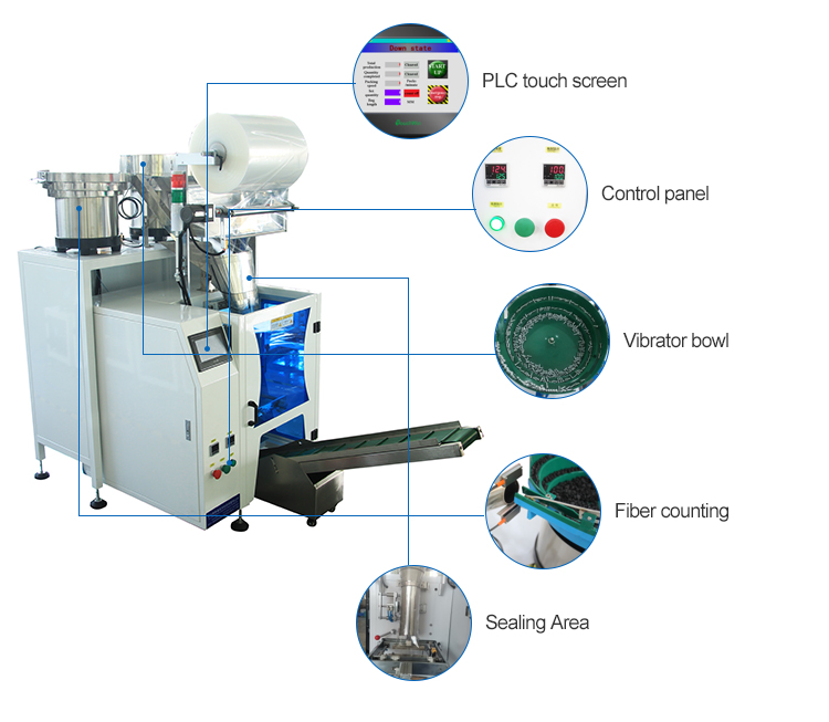 Auto Count Sealing Irons Parts Hardware Fittings Parts Packaging Machine