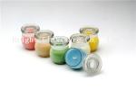 Beautiful solid color Glass Candle Jars for wholesale