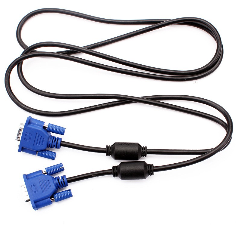 Male To Male Computer 3 + 4 VGA Monitor Cable 1.8m Length