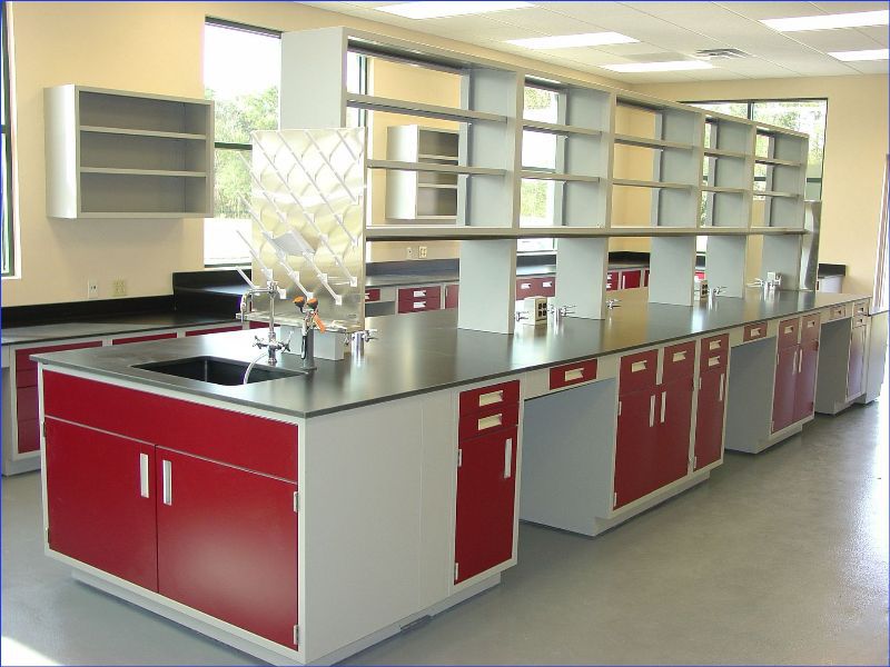 Acid Resistance Lab Tables Work Benches For Pharmaceuticals Company