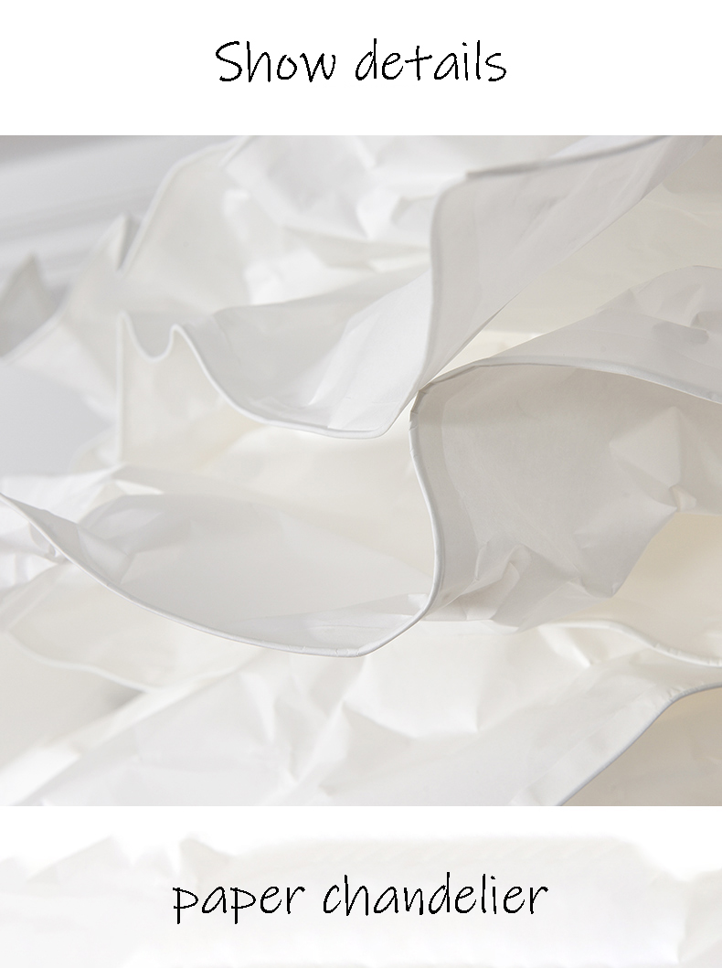 Modern White Cloud Chandeliers Bedroom Living Room Dining Room Paper Chandeliers(WH-MI-403)