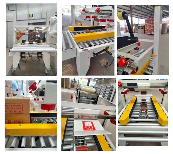 Adhesive Tape Automatic Box Packing Machine Electric Corrugated Box Strapping Machine