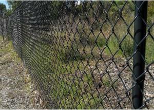China 18 Gauge Black PVC Chain Link Fence wholesale