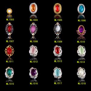 China Hot NEW Wholesale Alloy Jewelry 3D Nail Art Jewelry Nail rhinestones Sticker Supplier Number ML1503-1518 wholesale