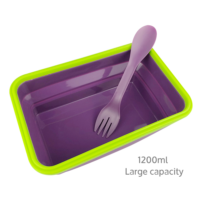 Non-toxic Tasteless Collapse Odorless Durable Reusable Leakproof Silicone Bowl for Camping Hiking Traveling Backpacking outside