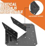 Black Hurricane Tie Clips Fits 2x4 2x6 Truss to Rafter Connectors for Roof Joist