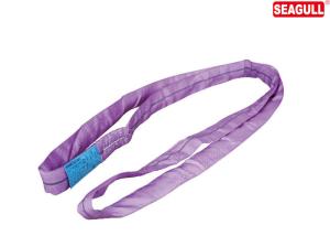 China Purple High Strength Polyester Webbing Slings 25MM - 300MM / Round Web Sling wholesale