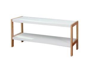 China BSCI 70cm Wide Bamboo Shoe Shelf For Entryway wholesale
