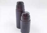 Wide Body 50ml 80ml Airless Cosmetic Bottles With Transparent Cap