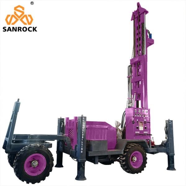 Trailer Mounted Water Well Drill Machine Rotary Bore Hole Hydraulic Water Well