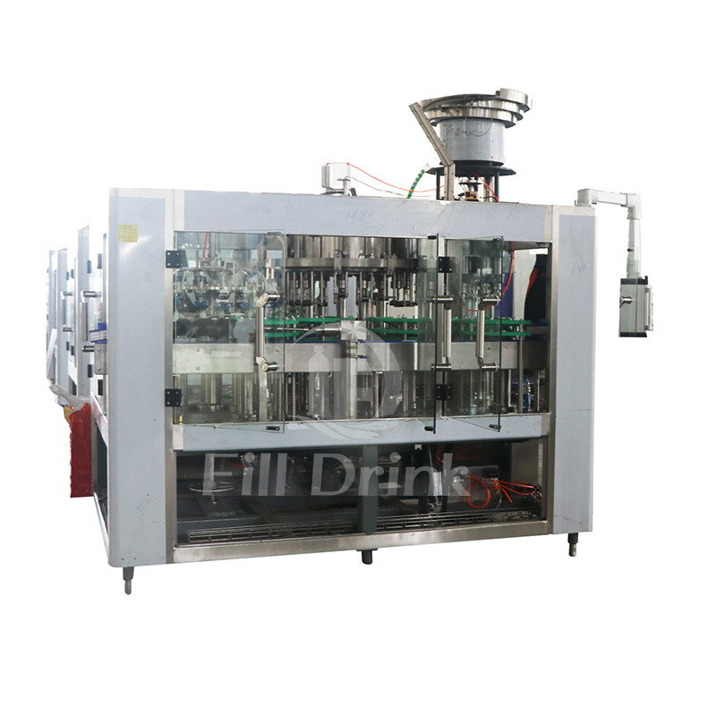 Touch Screen CIP Cleaning Beer Bottling Equipment 1800BPH Motor Conveyor Precise Valve