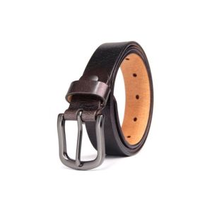 China Single Prong Alloy Buckle 2.8CM Womens Wide Leather Belts wholesale