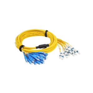 China G652D 1310nm Fiber Optic Fan Oute 24 Core SC UPC To LC UPC LSZH Sheath 10m on sale