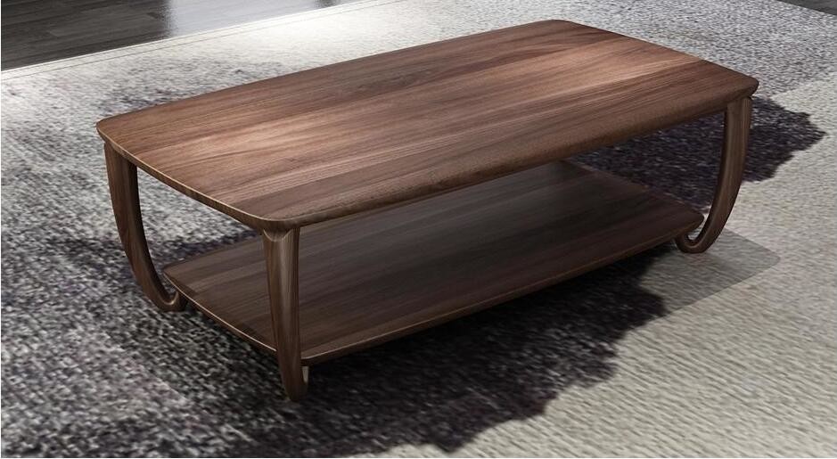2017 New design of Fabric Upholstered headboard Bed by Walnut wood frame for Fashion Apartment bedroom furniture use
