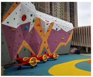 China ODM Playground Equipment Rock Climbing Wall , Fiberglass Climbing Wall Panels wholesale