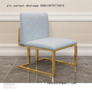 China chair gold metal base mirror or brushed stainless steel table frames wholesale