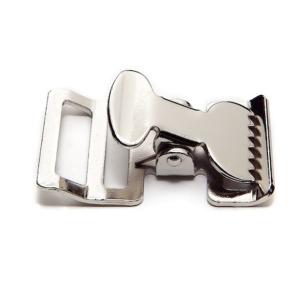 China Metal T Shape Buckle Nickel Plated Webbing Cam Buckle Webbing Adjustment Buckles wholesale