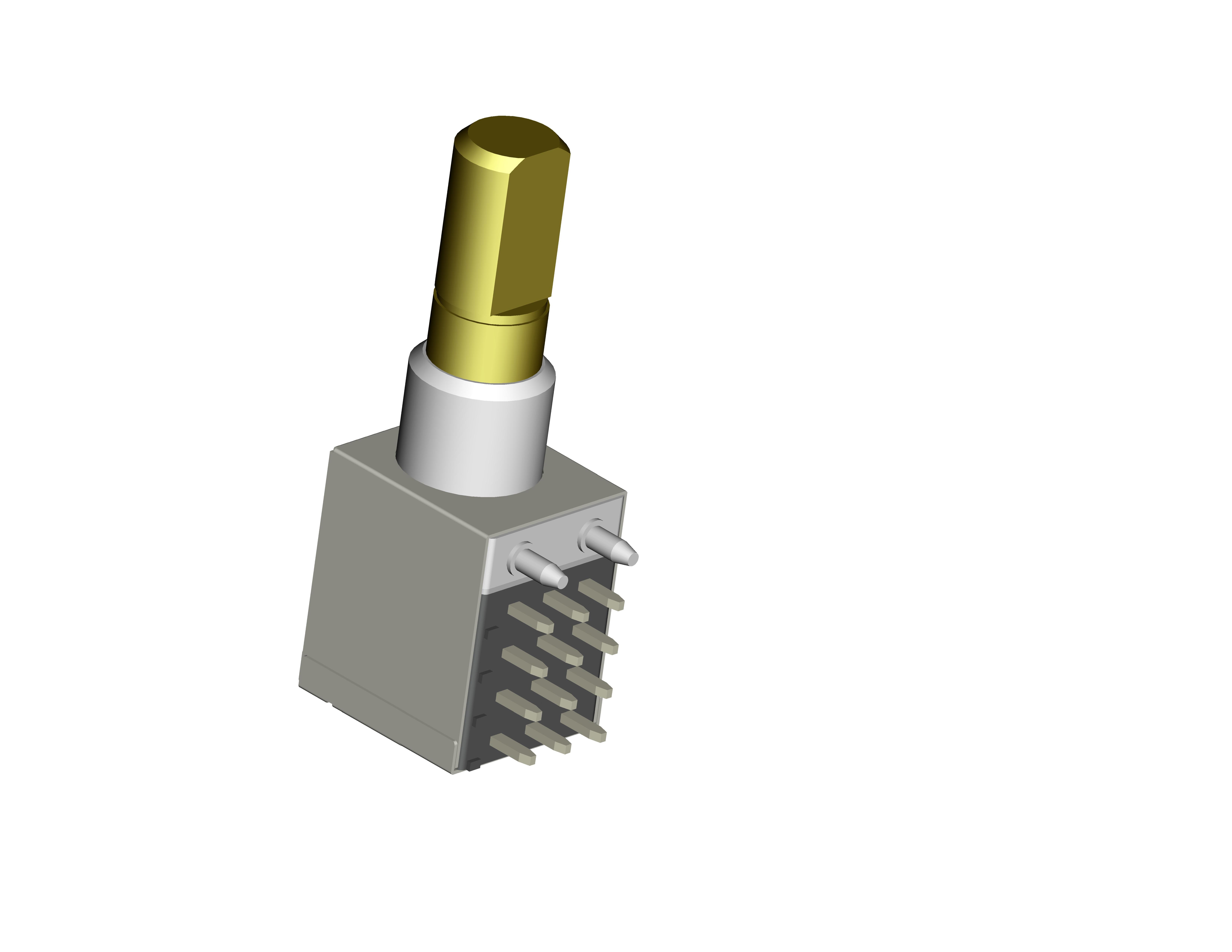 16 Detent 8mm Absolute Rotary Shaft Encoder For Volume Control