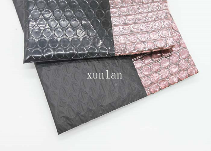 Shiny / Matte Black Conductive Bag , Film Composite Flat Poly Mailers