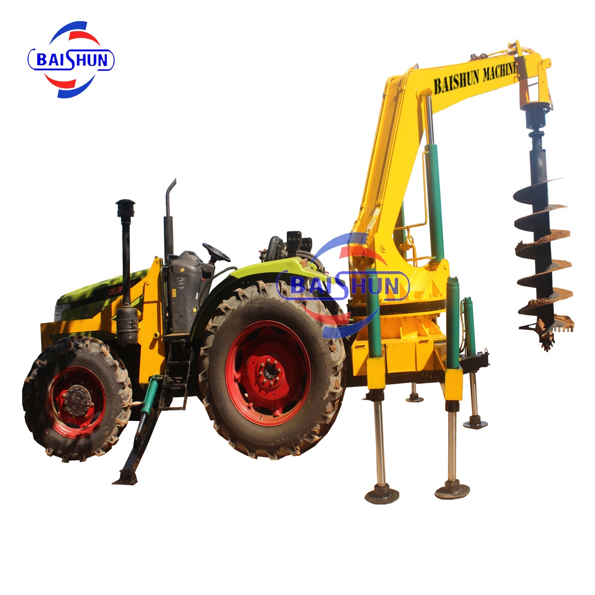 Competitive price ground hole earth drill earth auger suitable for tractors