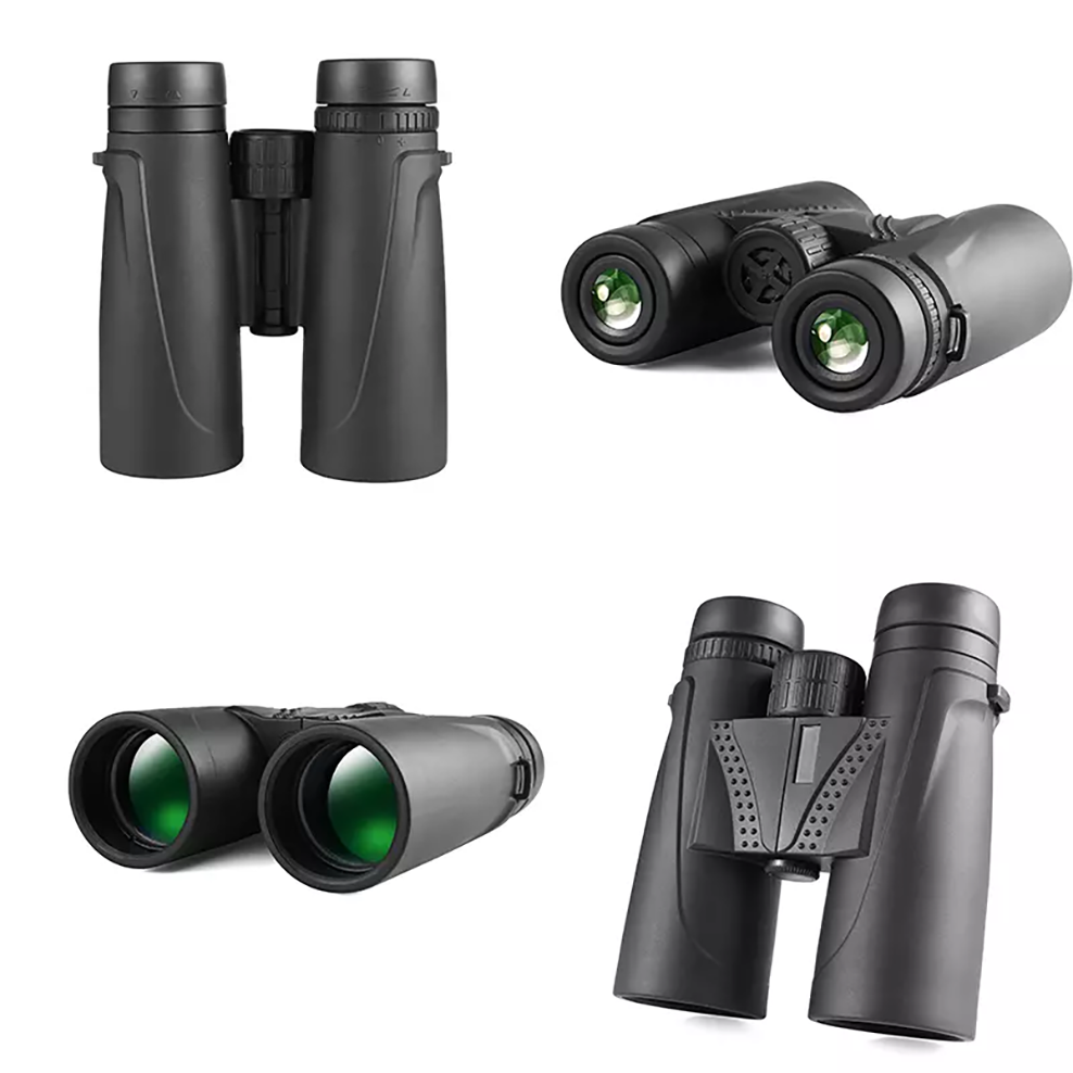 Black Waterproof 10x42 Powerful Compact Binoculars Long Distance Lightweight