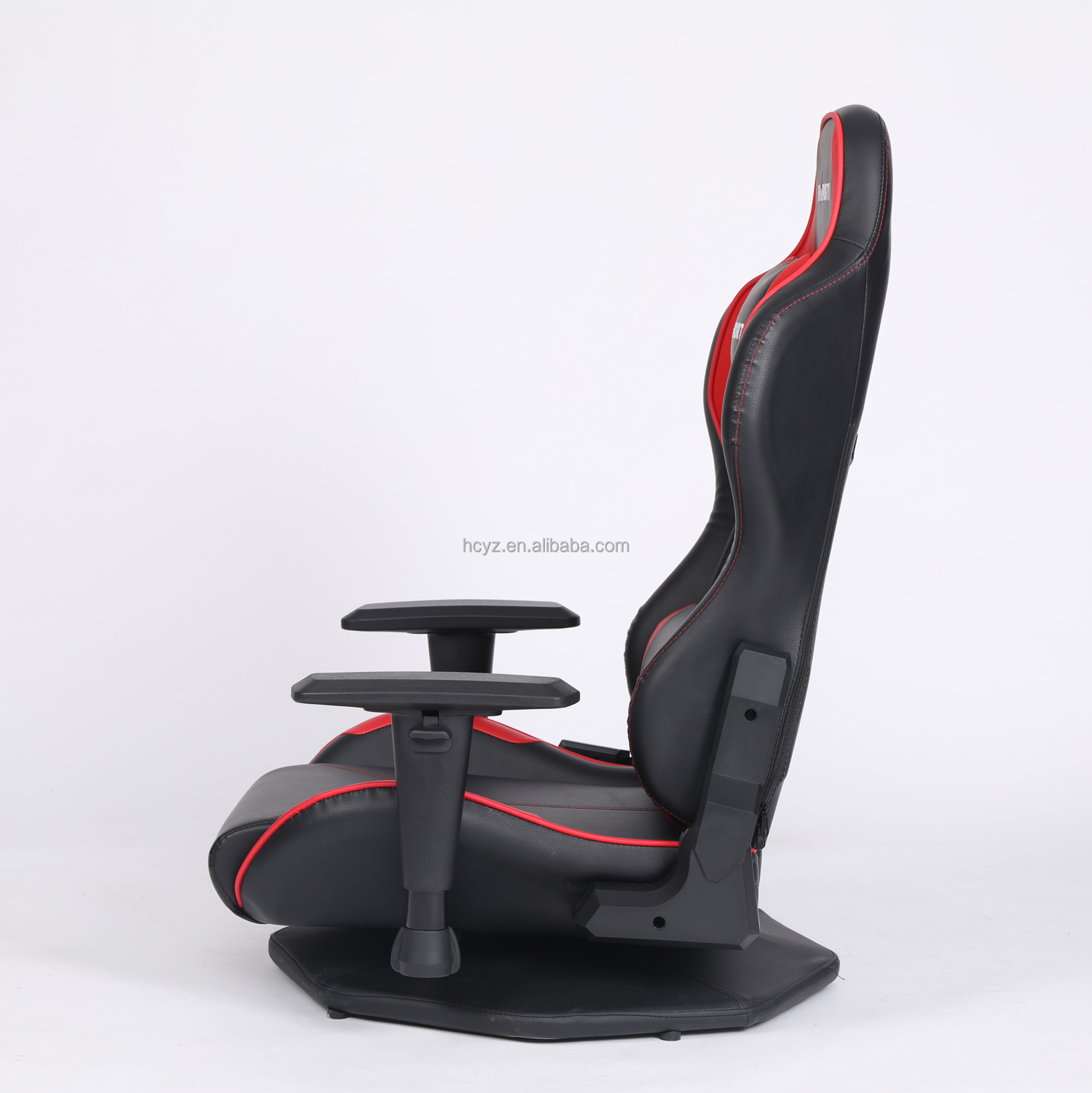 HCYZ Gray PVC Leather Computer Gaming Chair with Rotating Design Affordable and Durable