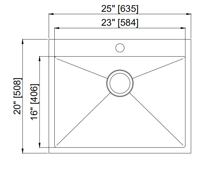 25'' Double Bowl Top Mount Stainless Steel Kitchen Sink With Brushed Satin Finish