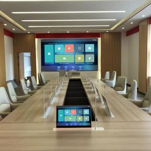China 15.6-Inch Monitor Lifter Aluminum Paperless Conference Systems For Office wholesale