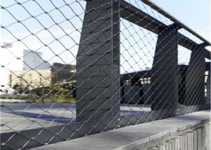 China Boundary Wall Stainless Steel Cable Netting 2.0 Mm 80*80 Mm Hole wholesale