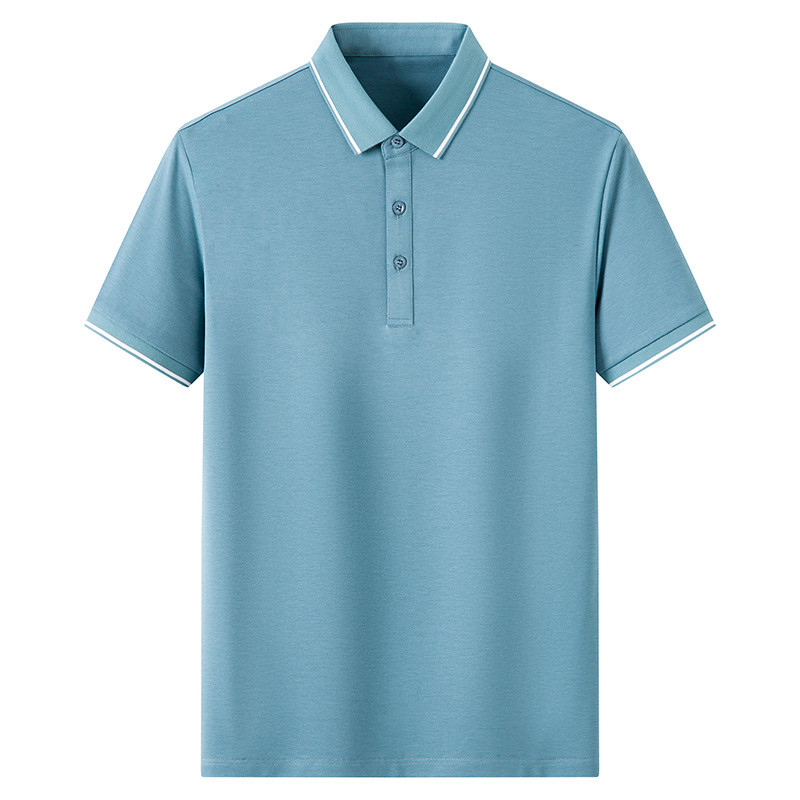 2022 New Casual Trend OEM T Shirts Sports Fitness Lapel POLO Shirt For Men