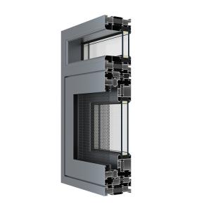 China Anodized Grey Aluminum Window Profiles Sliding Casement Window Aluminium Frame wholesale