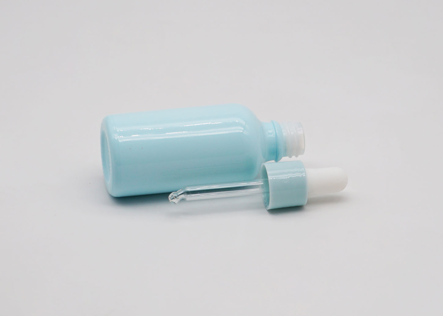 Pipette Plastic Tube Blue Perfume Dropper 30ml Oil Bottle