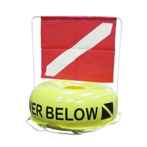 China PVC yellow big float wit flag for scuba diving wholesale