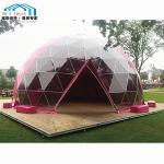 Clear Portable Geodesic Dome Tent Colorful Custom Logo Trade Show Use