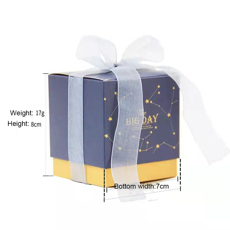 128gsm To 350gsm Wedding Favor Cake Box Bridal Shower Gift Boxes With Silk